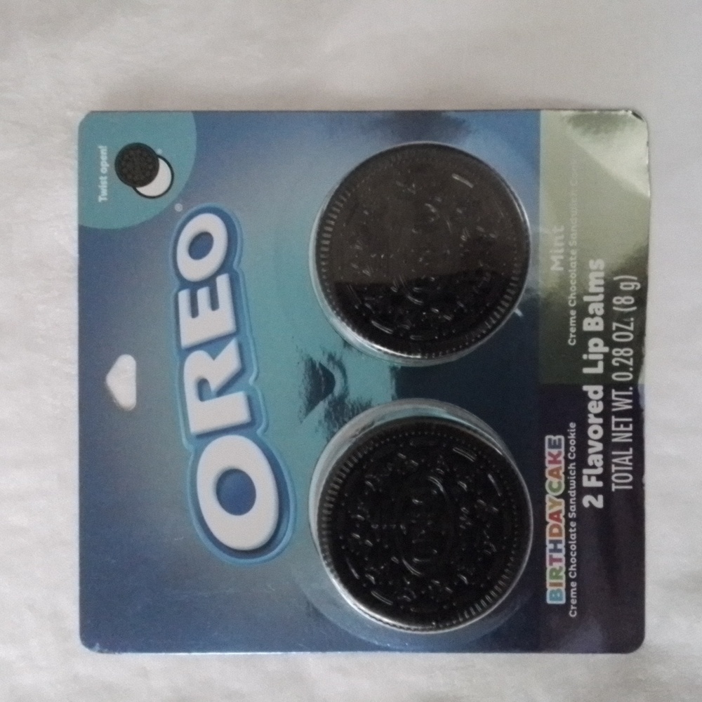 Oreo Flavored Lip Balms, set of 2